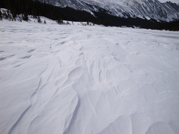 Crusty Snow on Long Lake