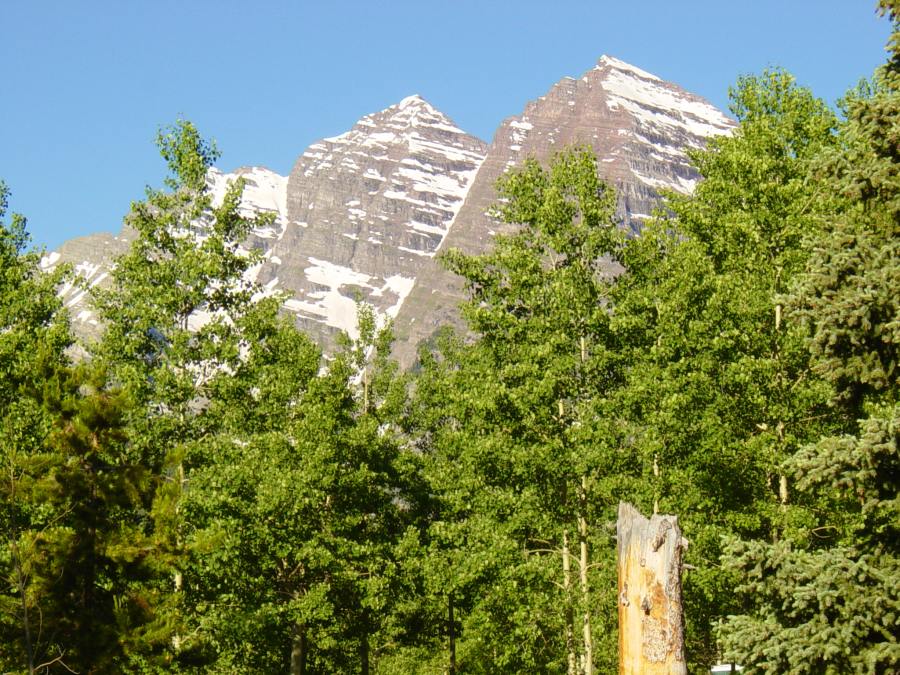 View from Campsite - Maroon Peaks