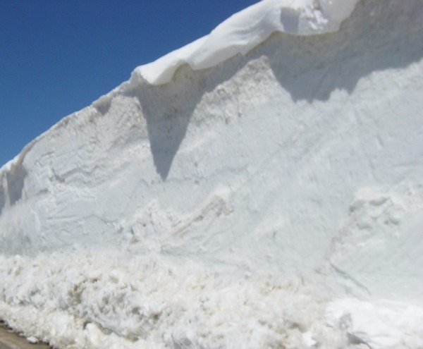 Snow on Side of Road