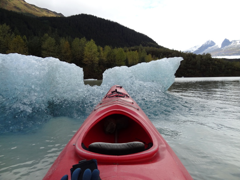 Kayak Nose on an Iceberg