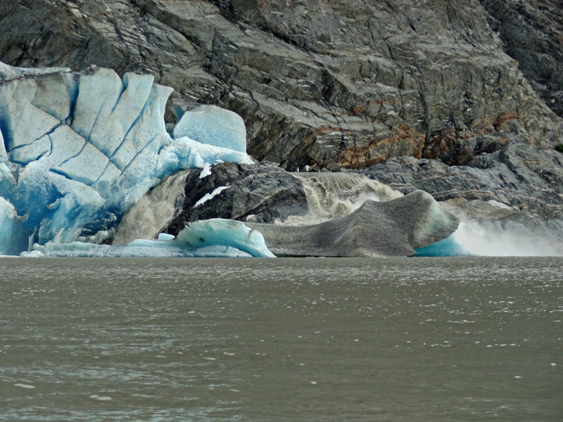 Waterfall Coming Out of the Glacier