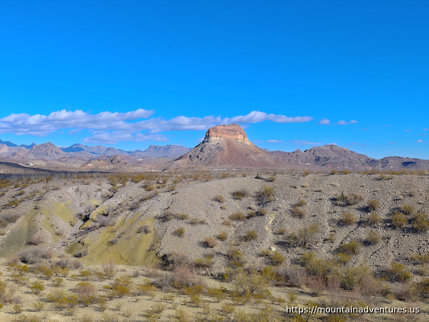 Roadside View on Ross Maxwell Scenic Drive