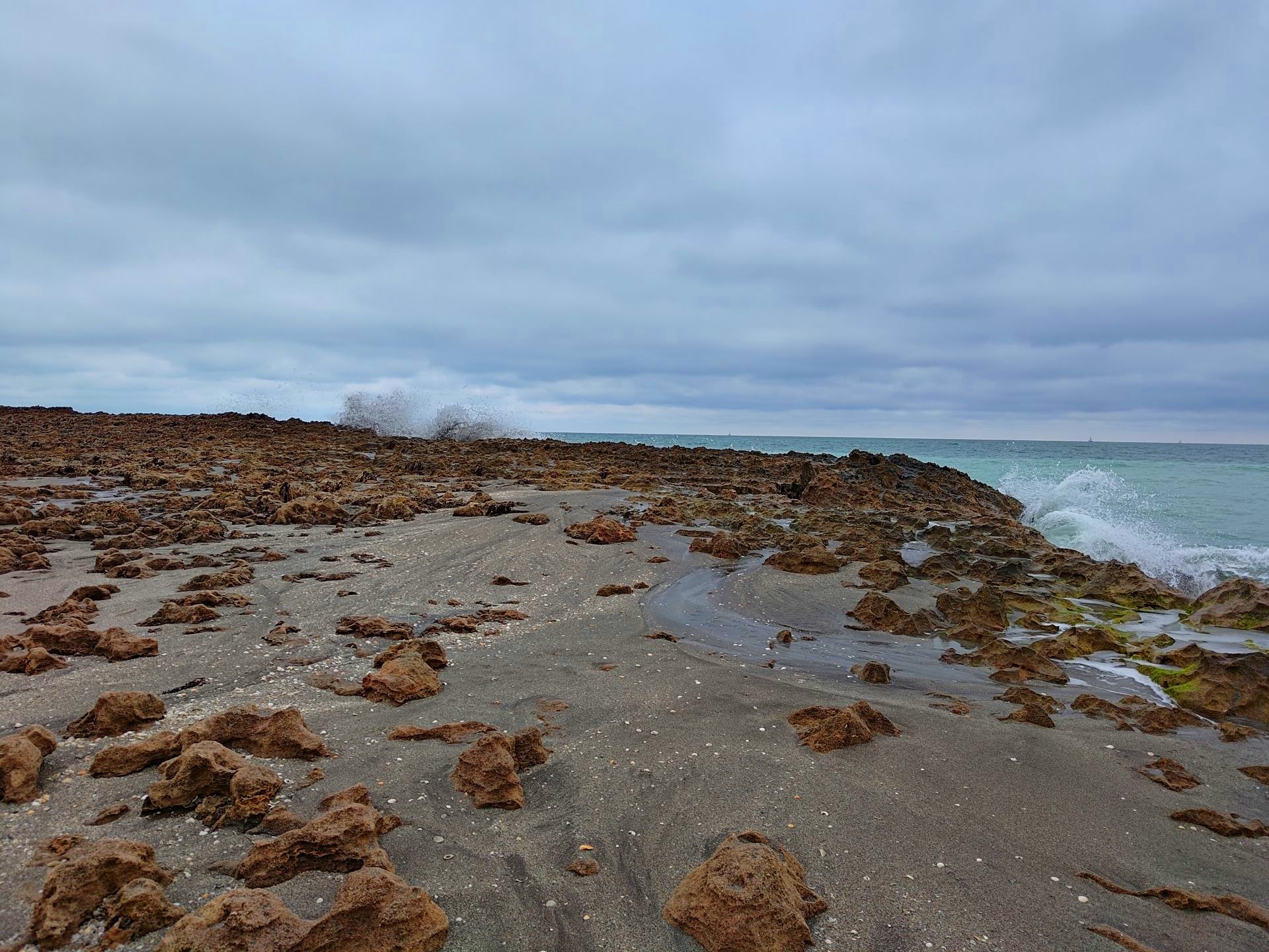 Waves Crashing Against Rocks