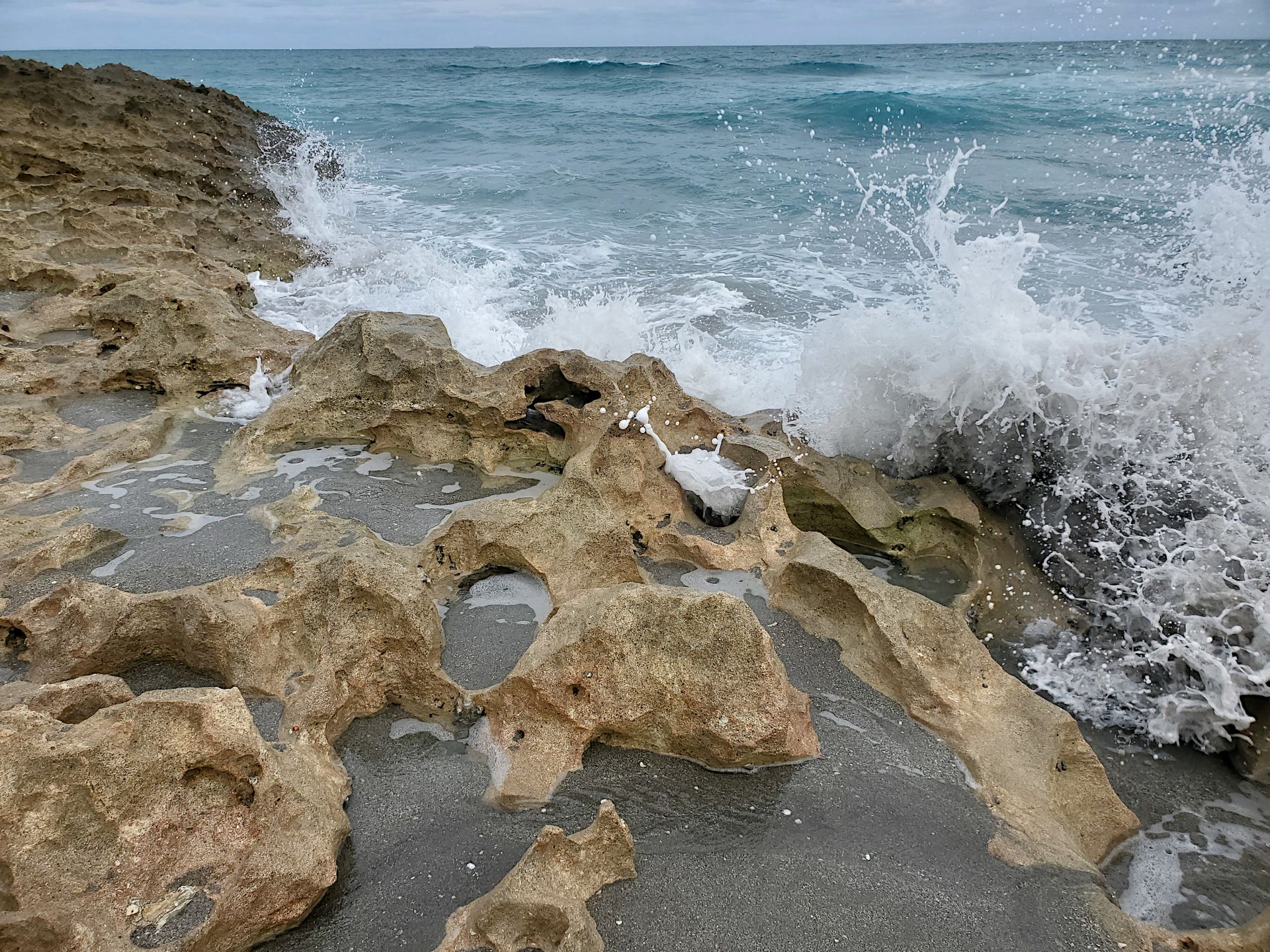 Wave Shooting Through Rock