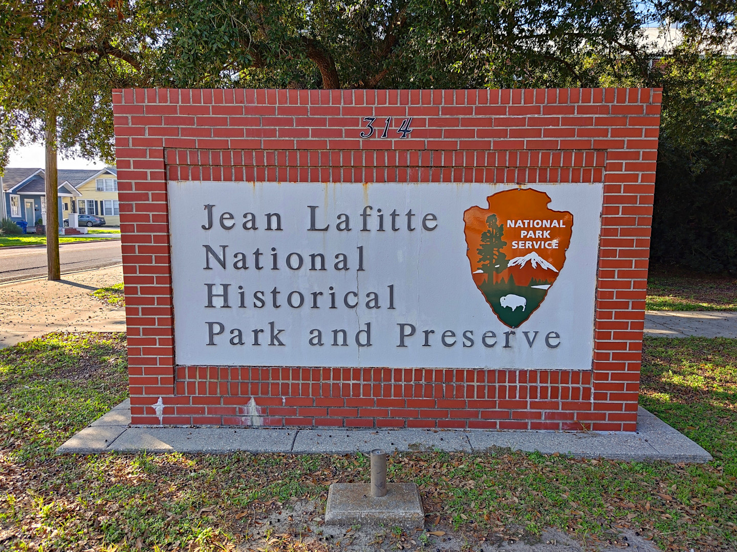 Acadian Cultural Center Entrance Sign