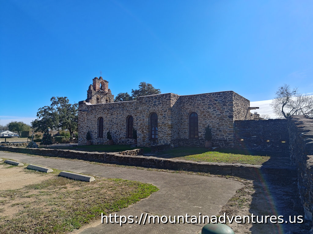 Side View of a 1700s Mission Church