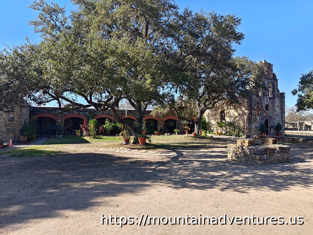 Convento and church with trees