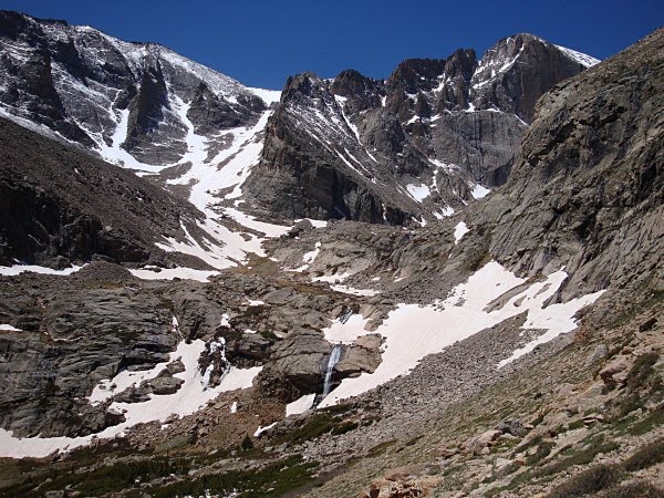 Columbine Falls and Longs Peak