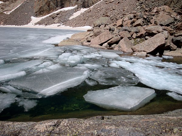 Ice Near the Outlet