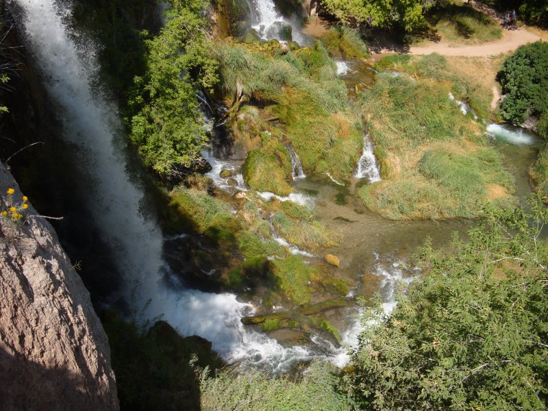 Looking Down on Rifle Falls